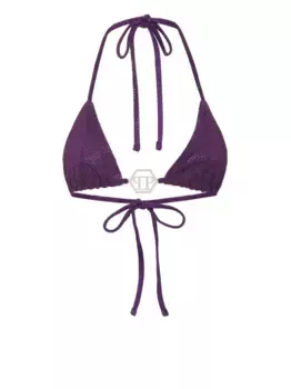 Бикини Top Bikini Stones Philipp Plein, фиолетовый