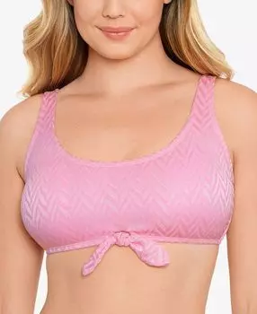 Бикини-топ bralette с завязками спереди для юниоров, созданный для macy's Salt + Cove, мульти