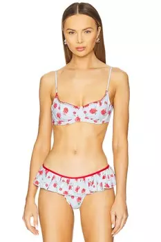 Бикини-топ Cola от Frankies Bikinis, rosewater print