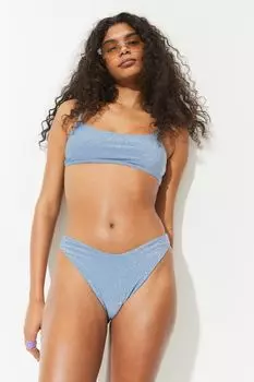 Бикини топ H&amp;M, голубой/блеск