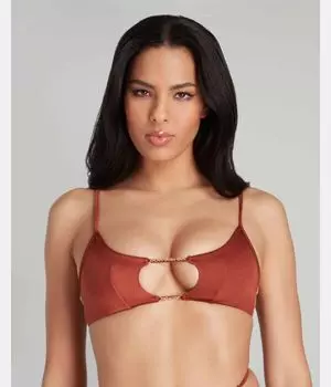 Бикини топ Кристиана Agent Provocateur, коричневый