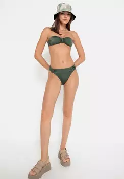 Бикини-топ LSCN BY LASCANA BANDEAU LASCANA, оливково-зеленый