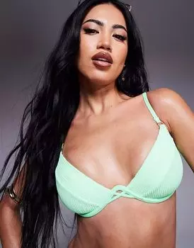 Бикини-топ на косточках Boux Avenue Ibiza зеленого цвета