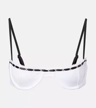 Бикини топ с вышивкой в технике "бродери англез" Same, White Eyelet