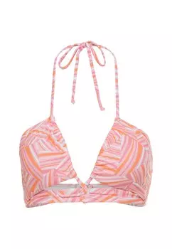 Бикини-топ с высоким воротом LSCN by LASCANA Bikini Top, цвет pink/rose