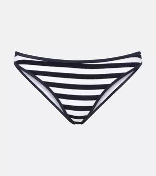 Бикини-трусики Most Wanted в полоску из махровой ткани Jade Swim, Navy Stripe