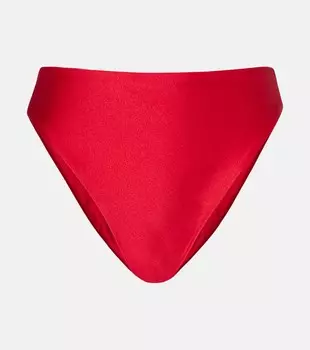 Бикини-трусы с высокой посадкой Incline Jade Swim, Red Sheen