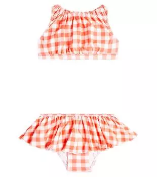 Бикини в клетку Bari Suncracy, красный