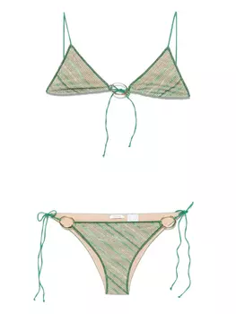 Бикини в полоску Osree, зеленый