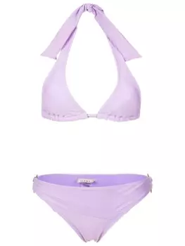 Бикини в технике кроше с вырезом халтер Amir Slama, фиолетовый