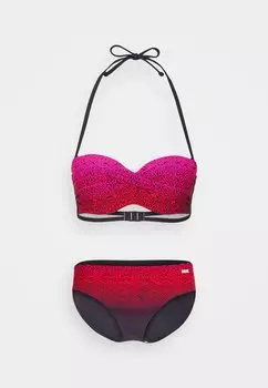Бикини WIRE BANDEAU SET LASCANA, цвет red
