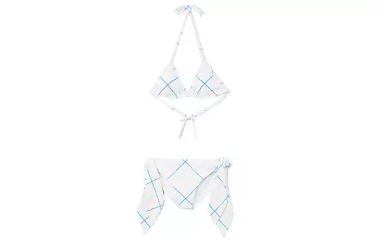 Бикини женские Burberry, синий / белый