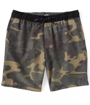 Billabong Crossfire Elastic Waist 19 Прогулочные шорты с внешним швом, мультиколор