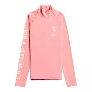 BILLABONG Rash Guard - Women - LOGO COLOR SS, темно-розовый