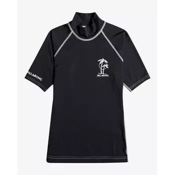 BILLABONG Рашгард - Для женщин - ЛОГОТИП, оливково-черный