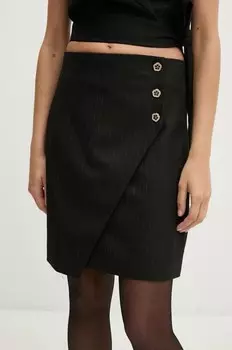 BillBBMadina юбка из шерсти Bruuns Bazaar, черный