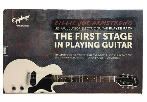 Билли Джо Армстронг Les Paul Junior Набор электрогитаристов Epiphone Billie Joe Les Junior Electric Guitar Player Pack