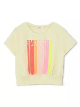 Billieblush футболка с графичным принтом, желтый