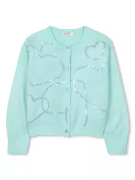 Billieblush кардиган с пайетками, синий