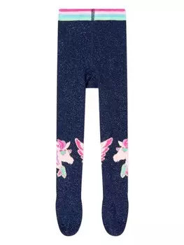 Billieblush колготки с вышивкой, синий
