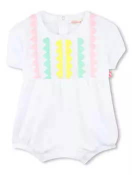 Billieblush комбинезон с вышивкой, белый