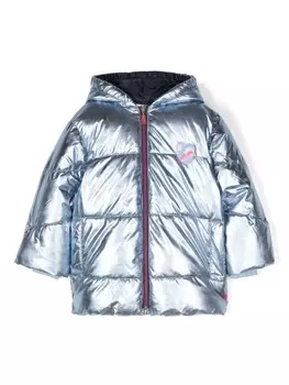 Billieblush куртка с рельефным логотипом, синий