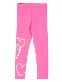 Billieblush леггинсы с принтом сердца, розовый