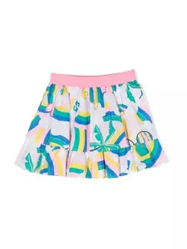 Billieblush многослойная юбка мини, розовый