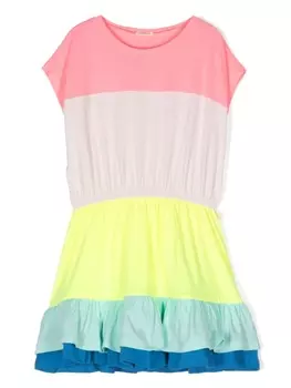 Billieblush платье из джерси в стиле колор-блок, розовый