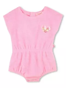 Billieblush ромпер с нашивкой, розовый