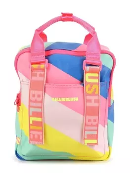 Billieblush рюкзак в полоску с логотипом, синий