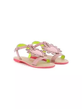 Billieblush сандалии с аппликацией, розовый