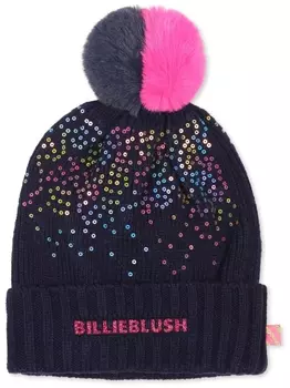 Billieblush шапочка, украшенная пайетками, синий