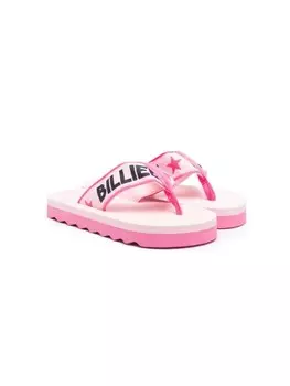 Billieblush шлепанцы Aqua с логотипом, розовый