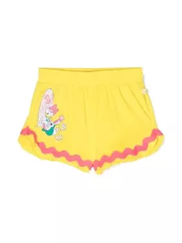 Billieblush шорты с принтом Daisy Duck из коллаборации с Disney, желтый