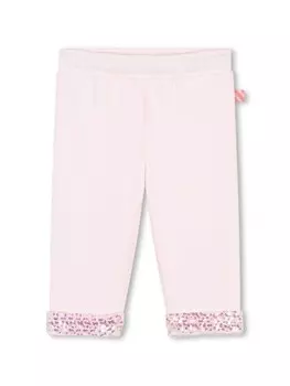 Billieblush спортивные брюки, украшенные пайетками, розовый
