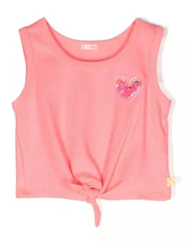 Billieblush топ с аппликацией, розовый