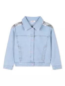 Billieblush жакет с пайетками, синий