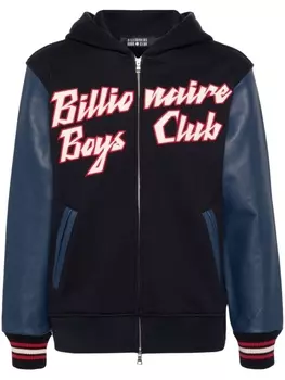 Billionaire Boys Club бомбер с капюшоном и нашивкой-логотипом, синий