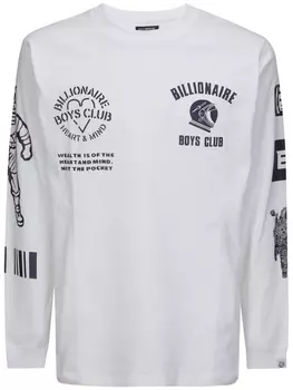 Billionaire Boys Club хлопковая толстовка с логотипом, белый