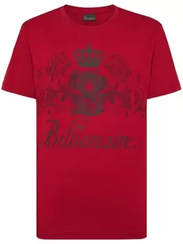 Billionaire футболка из хлопка с логотипом, красный