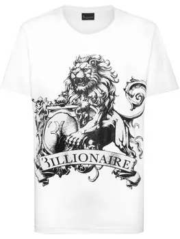 Billionaire футболка из хлопка с логотипом SS, белый