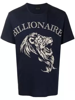 Billionaire футболка с графичным принтом, синий
