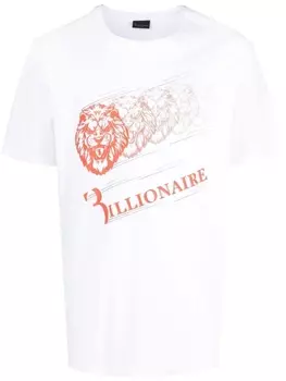 Billionaire футболка с логотипом, белый