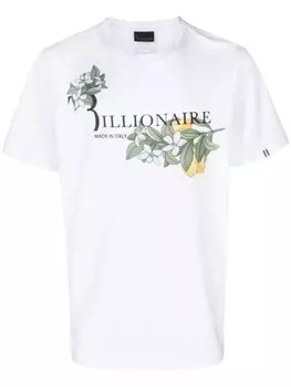 Billionaire футболка с логотипом, белый