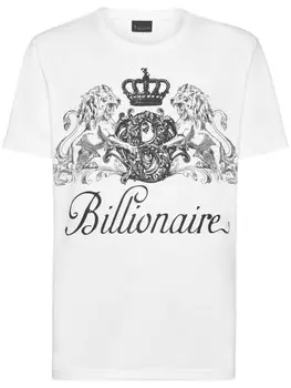Billionaire футболка с логотипом, белый