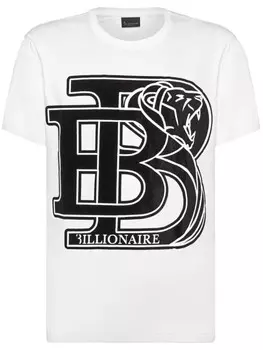 Billionaire футболка с логотипом, белый