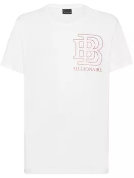 Billionaire футболка с логотипом, белый