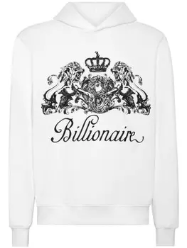 Billionaire хлопковая толстовка с логотипом, белый