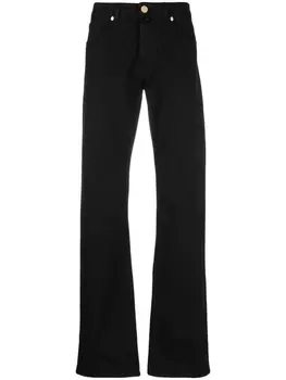 Billionaire прямые джинсы с логотипом, черный